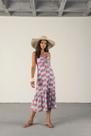 Vestido super midi drapeado tamanho m/g