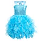 Vestido Suppromo Blue Tule Sparkly Sequin Princess 7-8T