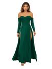 Vestido SweatyRocks Elegant Off Shoulder com fenda dupla e alta
