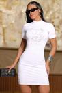 Vestido T-Shirt Estiloso e Modelador com Detalhes Únicos Pit Bull Jeans Ref: 88977