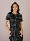 Vestido tata martello tatiane couro preto