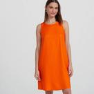 Vestido tecido laranja