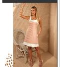 Vestido tecno stretch c/ elast. Tamanho 40 cor rosa