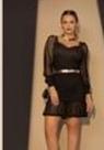 Vestido Tela lindíssimo Preto Tamanho P