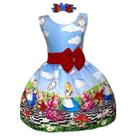 Vestido Temático Alice No País Das Maravilhas Vestido Temático Alice No País Das Maravilhas