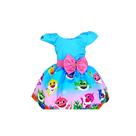 Vestido Temático Baby Shark Degradê
