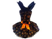 Vestido temático halloween abóboras para pet cães tam 4