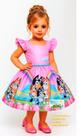 Vestido Temático Infantil Festa Bluey Vestido Temático Infantil Festa Bluey