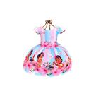 Vestido Temático Infantil MoanaRosa Pérola Borboletas