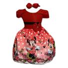 Vestido Temático Infantil Ratinha Vermelha Festa