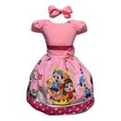 Vestido Temático Lucas Neto Rosa Festa Vestido Temático Lucas Neto Rosa Festa