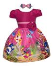 Vestido Temático Tubarão Rosa