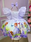 Vestido Temáticos Kids Princesa Sofia Lilas