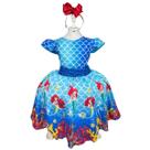 Vestido Tematicos Luxo Ariel - Sereia Vestido Tematicos Luxo Ariel - Sereia