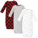 Vestido térmico para bebês, pacote com 3 unidades Hudson Baby Snowflake Preemie