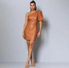 Vestido tipo couro