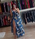 Vestido transpassado Plus Size