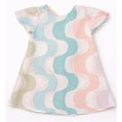 Vestido Trapézio Infantil Menina Luxo Estampado Colorido Cor:Copacabana ColoridoTamanho:4