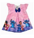 Vestido Trapézio Lilo e Stitch Tam.4 a 6 Anos