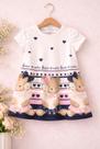 Vestido trick nick baby cute bear marinho