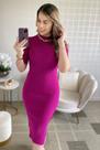 Vestido tricô modal