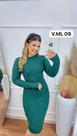 Vestido Tricô Para Inverno Manga Comprida
