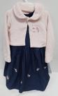 Vestido Tricoline + Bolero Pelo Luxo Menina Paraiso Rf 14822