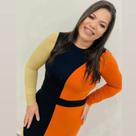 Vestido tricolor xique