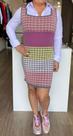 Vestido tricot pied de poule