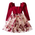 Vestido TTYAOVO Girl de manga comprida, outono, inverno, 4 anos, 2114, floral