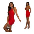 Vestido Tubinho Colado Com Strass Luxo