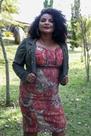 Vestido tubinho de alcinha com casaqueto outono inverno moda evangelica MC1843