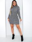 Vestido Tubinho Midi Elegante Canelado Gola Alta Manga Longa Tamanho Único Do M Ao GG Vestido Tubinho Midi Elegante Canelado Gola Alta Manga Longa Tamanho Único Do M Ao GG
