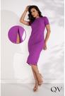 Vestido Tubinho Midi Roxo Tam P Cor Roxo