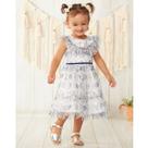 Vestido Tule Bebê Estampa Nautica - Bambollina