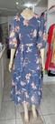 Vestido tule floral mid