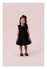 Vestido tule poá com babados petit cherie