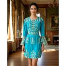 Vestido Túnica Bata Boneca Indiana Boho Luxo Bordada PK-2437
