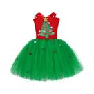 Vestido Tutu Brilhante De Elfo Para Meninas, Fantasia De Papai Noel, Roupa De Aniversário,