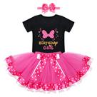 Vestido tutu de aniversário para meninas IBTOM CASTLE com faixa
