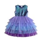 Vestido Tutu De Princesa Sereia Para Meninas, Vestido Casual De Festa De Aniversário De Verão Para