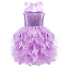Vestido tutu Suppromo Lavender Sequin Tule para meninas