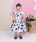 Vestido Vaquinha Fazendinha Tule Lili + faixinha de cabelo Vestido Vaquinha Fazendinha Tule Lili + faixinha de cabelo