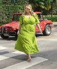 Vestido verde lima