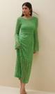 Vestido verde mar lança perfume Tam M