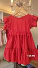 Vestido Vermelho Babado