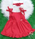 Vestido vermelho com faixa RN Vestido vermelho com faixa RN