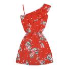 Vestido Vermelho Floral com Alças - Big Bless Vestido Vermelho Floral com Alças - Big Bless