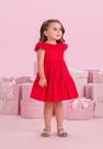 Vestido Vermelho Menina Petit Cherie