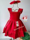 Vestido Vermelho Pompom